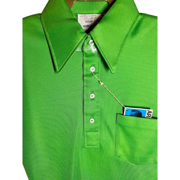 Vintage Arnold Palmer Robert Bruce Mens Large Polo Shirt Green NWT Golf - Picture 4 of 14